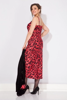 Костюм с платьем 096 красный Liliana-style