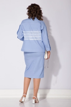 Костюм с юбкой 100 голубой Liliana-style