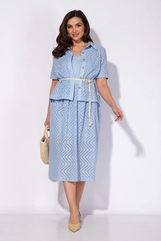 *Костюм с платьем 156 голубой Liliana-style