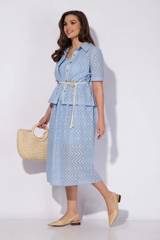 *Костюм с платьем 156 голубой Liliana-style