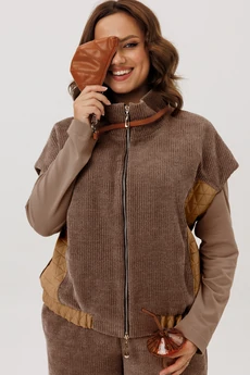 Спортивный костюм 6124 коричневый INVITE