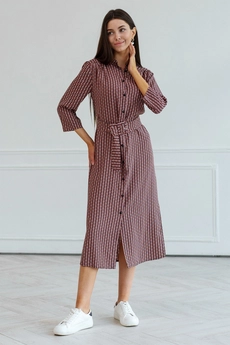Платье 1003L коралл Ivera collection