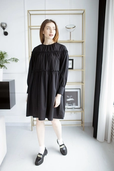 Платье 1004 черный Ivera collection