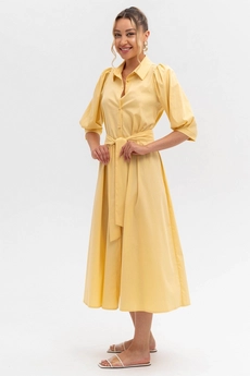 Платье 1019L желтый Ivera collection