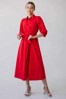 Платье 1019L красный Ivera collection