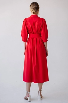 Платье 1019L красный Ivera collection