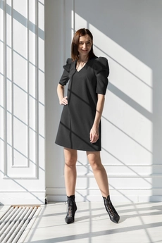Платье 1054 черный Ivera collection