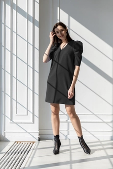 Платье 1054 черный Ivera collection