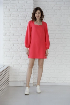 Платье 1067 малиновый Ivera collection