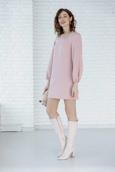 Платье  1067 пудровый Ivera collection