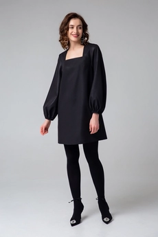 Платье 1067 черный Ivera collection