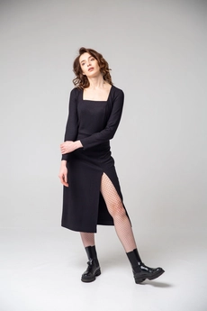 Платье 1068 черный Ivera collection