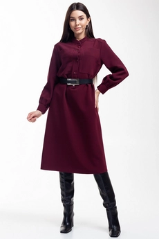 Платье 1069L бордовый Ivera collection