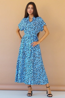 Платье 1082L голубой Ivera collection