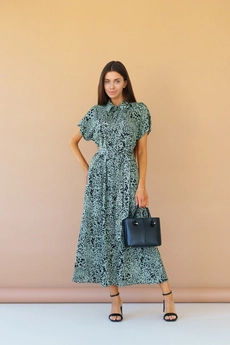 Платье 1082L хаки Ivera collection