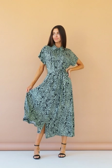 Платье 1082L хаки Ivera collection