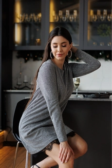 Платье 1098 серебряный Ivera collection