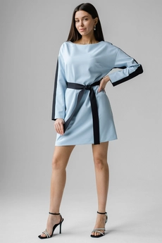 Платье 1116 голубой Ivera collection