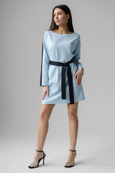 Платье 1116 голубой Ivera collection