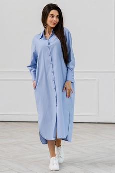 Платье 1118 голубой Ivera collection