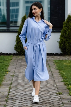 Платье 1118 голубой Ivera collection