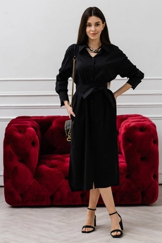 Платье 1118 черный Ivera collection