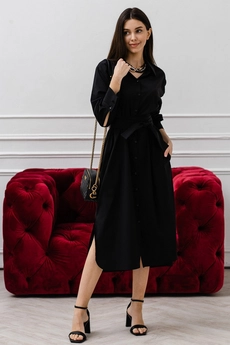 Платье 1118 черный Ivera collection