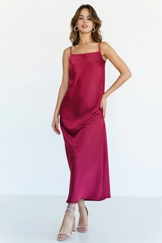Платье 1125L бургунди Ivera collection