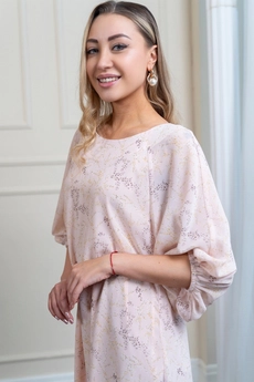 Платье 1141 розовый + желтый Ivera collection