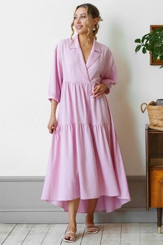 Платье 1148 розовый Ivera collection