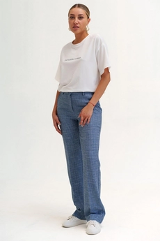 Брюки 2035L серо-голубой Ivera collection
