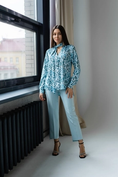 Брюки  2039 голубой Ivera collection