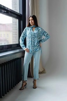 Брюки  2039 голубой Ivera collection