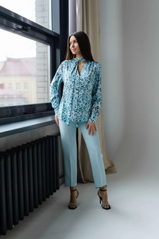 Брюки  2039 голубой Ivera collection