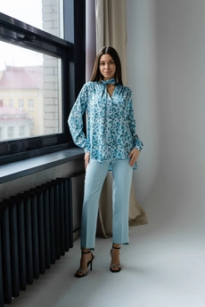 Брюки  2039 голубой Ivera collection