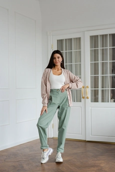 Брюки  2046 мятный Ivera collection