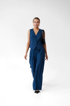 Брюки 2052L синий Ivera collection