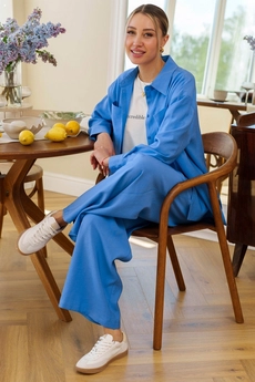 Брюки 2054L синий Ivera collection