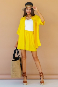Шорты 2055 желтый Ivera collection