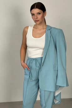 Брюки 2056В серо-голубой Ivera collection