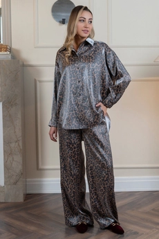 Брюки 2058П коричневый Ivera collection