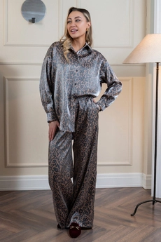Брюки 2058П коричневый Ivera collection