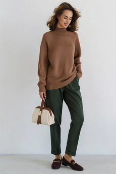 Брюки 2081L зеленый Ivera collection