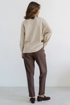 Брюки 2081L горький шоколад Ivera collection