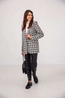 Жакет 3008К белый + черный Ivera collection