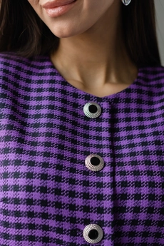Жакет 3030 фиолетовый + черный Ivera collection