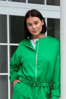 Бомбер 3038 зеленый Ivera collection