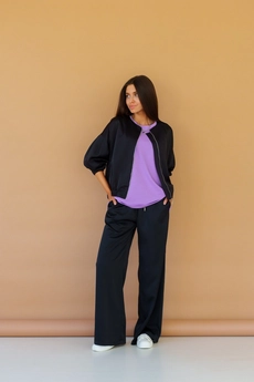 Бомбер 3038 черный Ivera collection