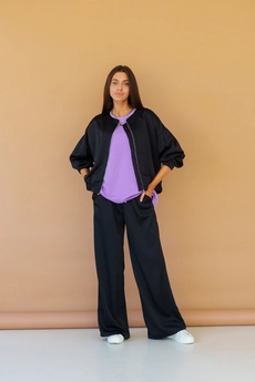 Бомбер 3038 черный Ivera collection