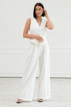 Жилет 3039В молочный Ivera collection